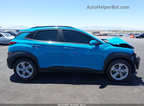 KM8K6CAB7NU902486 2022 HYUNDAI KONA Light Blue Панорамний вид салону 360°