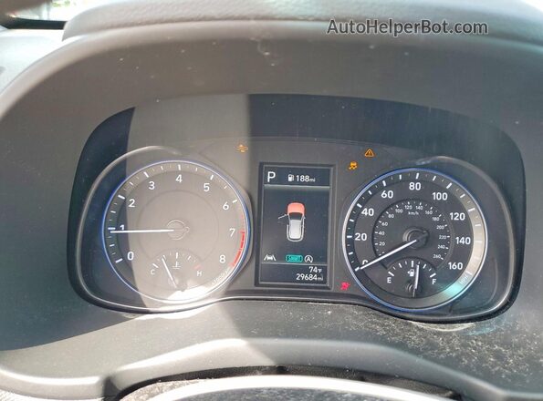 KM8K6CAB8NU914906 2022 HYUNDAI KONA Silver Vista del cuadro de instrumentos