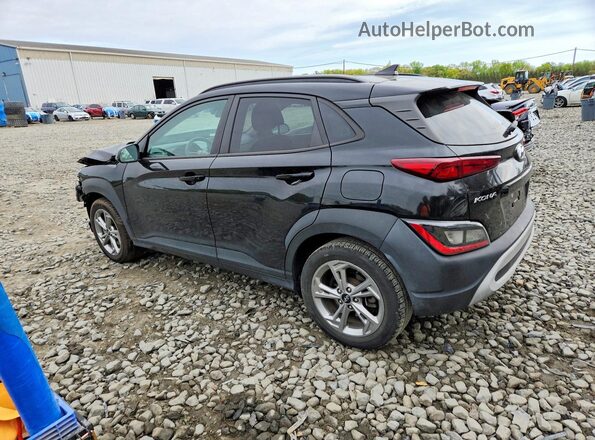 KM8K6CABXNU756441 2022 HYUNDAI KONA Black უკანა მარცხენა