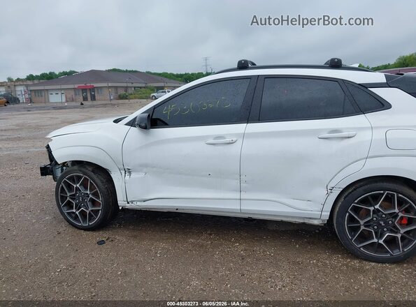 KM8KH3AC3PU005994 2023 HYUNDAI KONA N White Widok wnętrza z tyłu