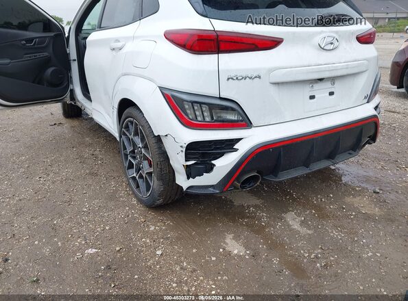 KM8KH3AC3PU005994 2023 HYUNDAI KONA N White Widok zestawu wskaźników