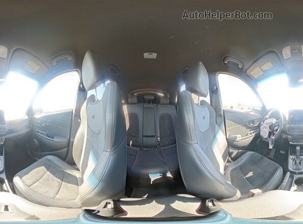 KM8KH3AC6NU001841 2022 HYUNDAI KONA White Vista interior de 360 grados