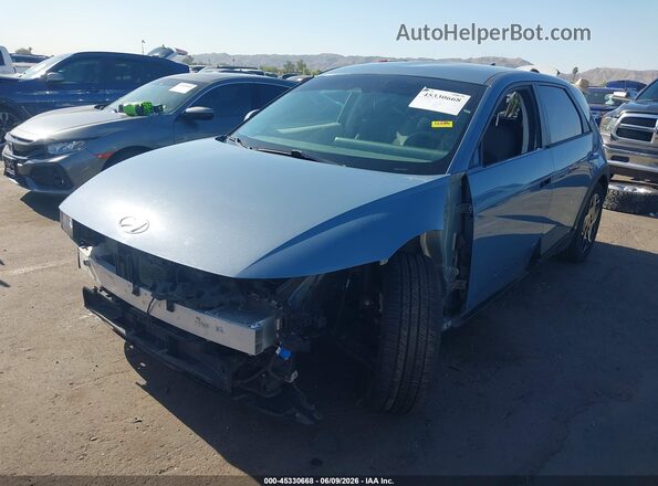 KM8KM4AB9NU096419 2022 HYUNDAI IONIQ 5 Light Blue Передняя левая четверть