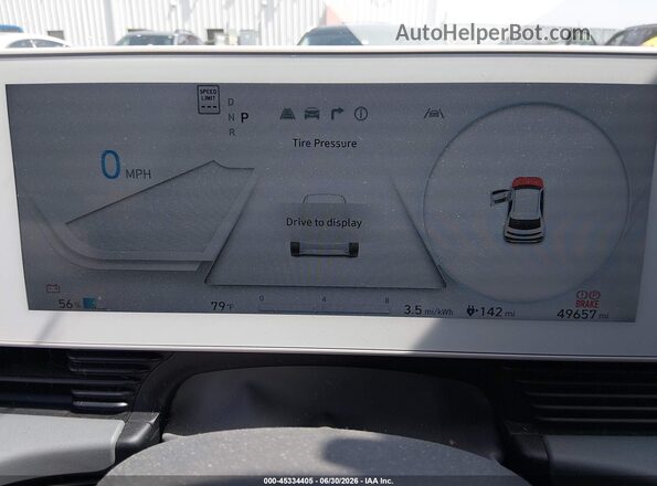 KM8KM4AE4NU052354 2022 HYUNDAI IONIQ 5 White Widok tylnych siedzeń