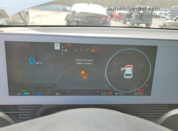 KM8KMDAF4NU061029 2022 HYUNDAI IONIQ White Widok zestawu wskaźników