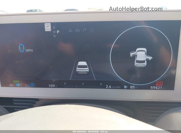 KM8KMDAF5NU106446 2022 HYUNDAI IONIQ 5 White Հետևի նստատեղերի տեսք