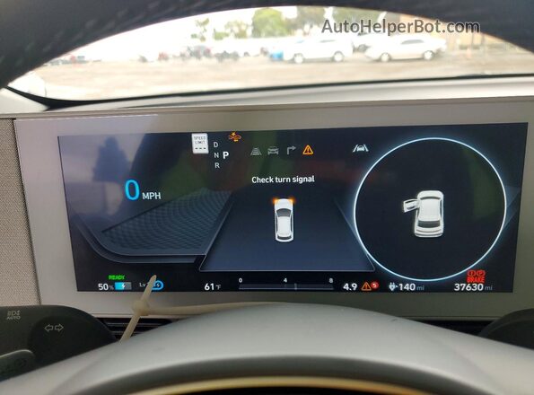 KM8KNDAF0PU216787 2023 HYUNDAI IONIQ White Вид щитка приладів