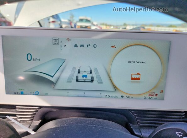 KM8KNDAF0PU228602 2023 HYUNDAI IONIQ Серебряный Вид щитка приборов