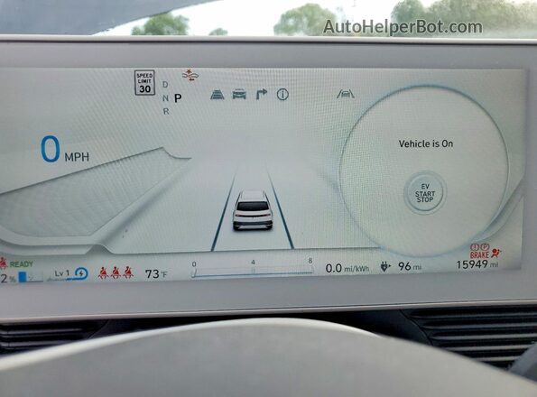 KM8KNDAF2PU204575 2023 HYUNDAI IONIQ Gray Вид щитка приладів