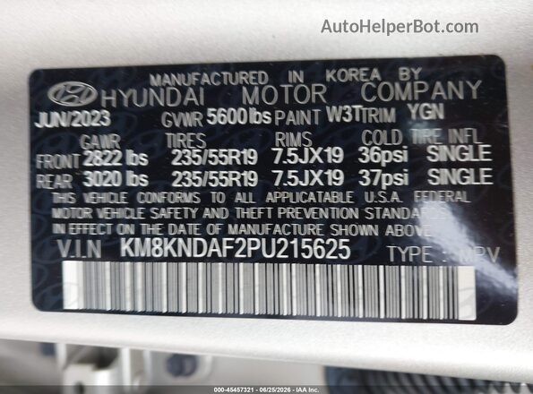 KM8KNDAF2PU215625 2023 HYUNDAI IONIQ 5 Silver ძრავის განყოფილების ხედი