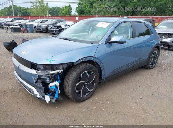 KM8KNDAF7NU103805 2022 HYUNDAI IONIQ 5 Blue Vista tres cuartos delantera izquierda