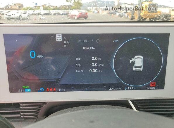 KM8KNDAF8PU173252 2023 HYUNDAI IONIQ Blue Instrument cluster view