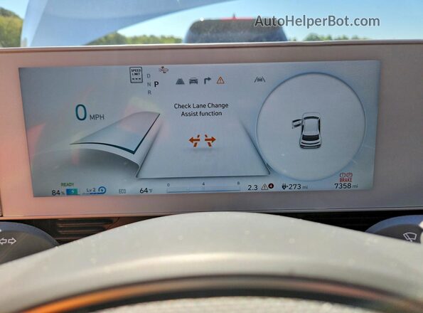 KM8KNDDFXRU246667 2024 HYUNDAI IONIQ White Widok zestawu wskaźników