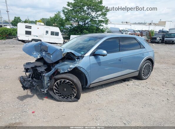 KM8KRDAF7PU163574 2023 HYUNDAI IONIQ 5 Blue Առջևի ձախ երեք քառորդ տեսարան