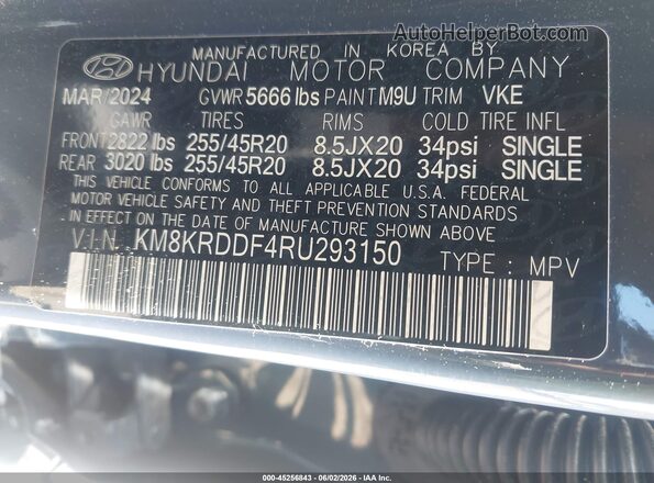 KM8KRDDF4RU293150 2024 HYUNDAI IONIQ 5 Gray Engine compartment view