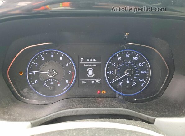 KM8R14HE3LU110867 2020 HYUNDAI PALISADE Gray Widok zestawu wskaźników