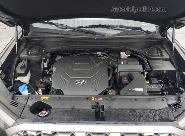KM8R1DHE3LU072900 2020 HYUNDAI PALISADE Black ძრავის განყოფილების ხედი