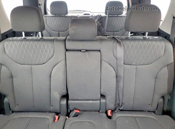 KM8R1DHE3LU072900 2020 HYUNDAI PALISADE Black უკანა სავარძლების ხედი