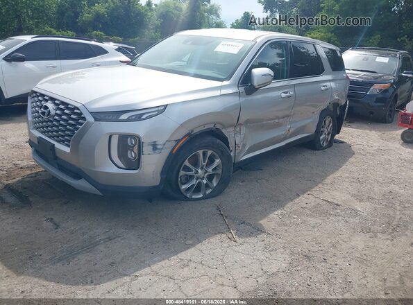 KM8R1DHE4NU379561 2022 HYUNDAI PALISADE Silver წინა მარცხენა ხედი სამი მეოთხედიდან