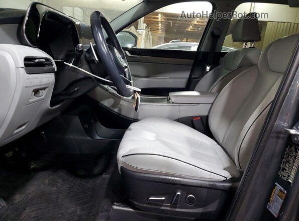 KM8R2DGE4SU927116 2025 HYUNDAI PALISADE Gray წინა სალონის ხედი