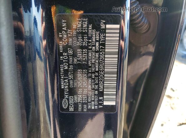 KM8R2DGE6RU736517 2024 HYUNDAI PALISADE Blue 