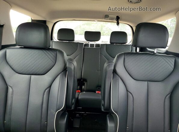 KM8R34GE1RU790188 2024 HYUNDAI PALISADE Gray Vista de los asientos traseros