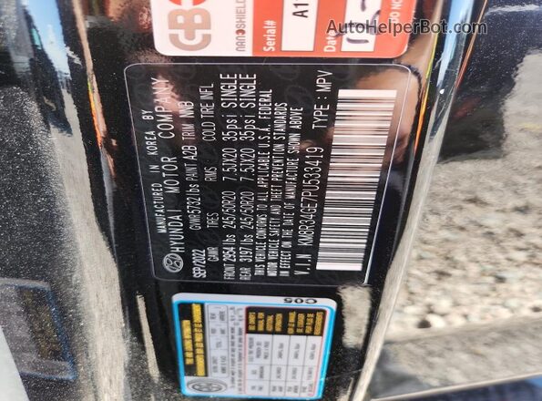 KM8R34GE7PU533419 2023 HYUNDAI PALISADE Black 360 interior view