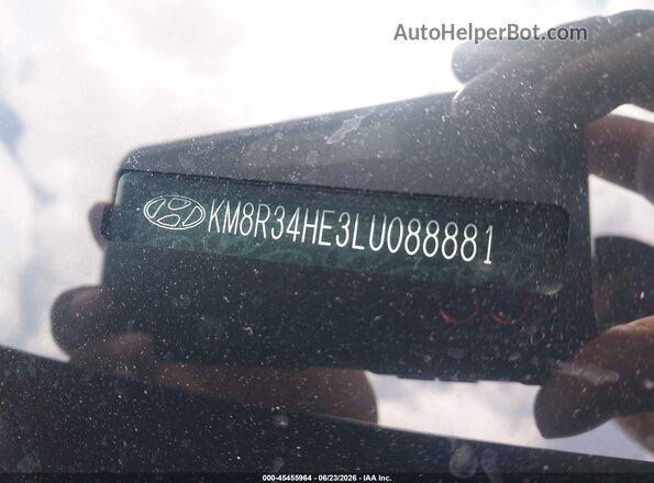 KM8R34HE3LU088881 2020 HYUNDAI PALISADE Black Вид підкапотного простору