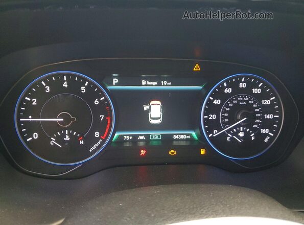 KM8R34HE5LU127793 2020 HYUNDAI PALISADE Silver Vista del cuadro de instrumentos