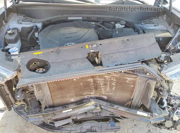 KM8R34HE5LU127793 2020 HYUNDAI PALISADE Silver Vista del compartimento del motor