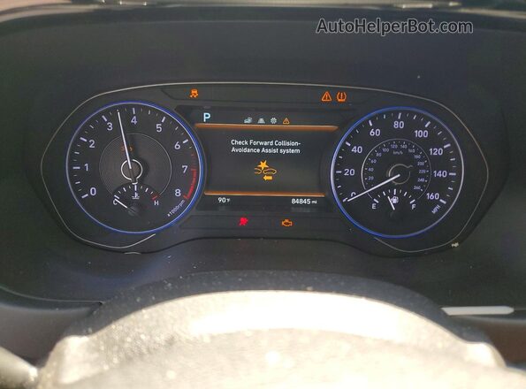 KM8R34HE7LU139671 2020 HYUNDAI PALISADE Gray Instrument cluster view