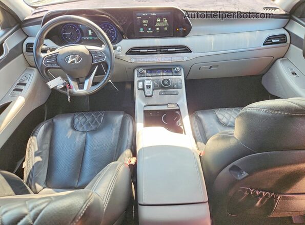 KM8R34HEXLU103649 2020 HYUNDAI PALISADE Черный Вид панели приборов