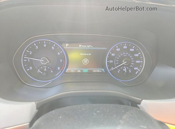 KM8R34HEXLU103649 2020 HYUNDAI PALISADE Черный Вид щитка приборов