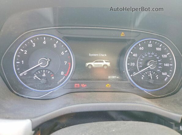KM8R34HEXLU132245 2020 HYUNDAI PALISADE Charcoal Widok zestawu wskaźników