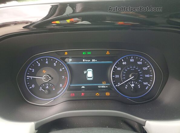 KM8R34HEXLU170056 2020 HYUNDAI PALISADE Silver Вид щитка приладів
