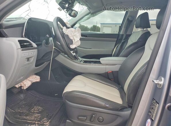 KM8R34HEXLU170056 2020 HYUNDAI PALISADE Silver Вид салону спереду