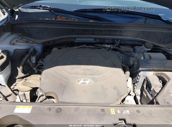 KM8R34HEXMU187067 2021 HYUNDAI PALISADE Light Blue Widok z tyłu