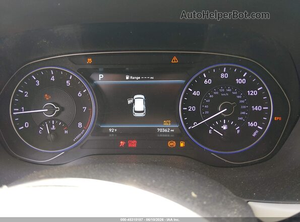 KM8R34HEXMU187067 2021 HYUNDAI PALISADE Light Blue Widok tylnych siedzeń