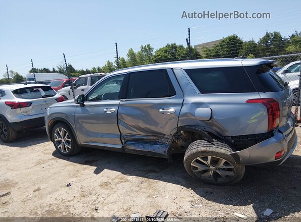 KM8R34HEXMU187067 2021 HYUNDAI PALISADE Light Blue Widok wnętrza 360 stopni