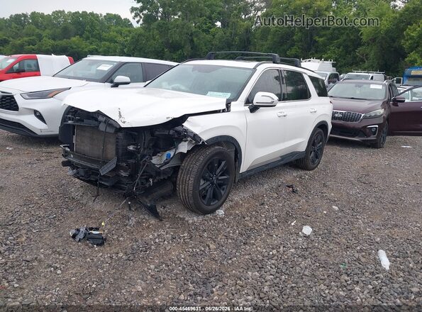 KM8R3DGE2PU550130 2023 HYUNDAI PALISADE White Առջևի ձախ երեք քառորդ տեսարան