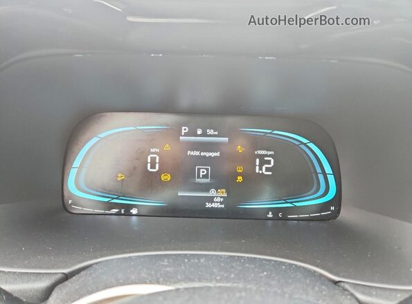 KM8R3DGE8PU557468 2023 HYUNDAI PALISADE White Вид щитка приладів