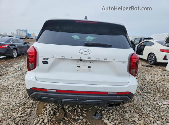 KM8R3DGE8PU557468 2023 HYUNDAI PALISADE White Вид ззаду