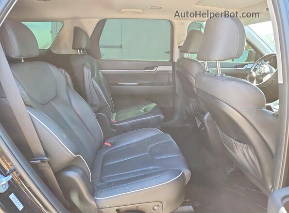 KM8R3DGE9PU553137 2023 HYUNDAI PALISADE Black Widok wnętrza z tyłu