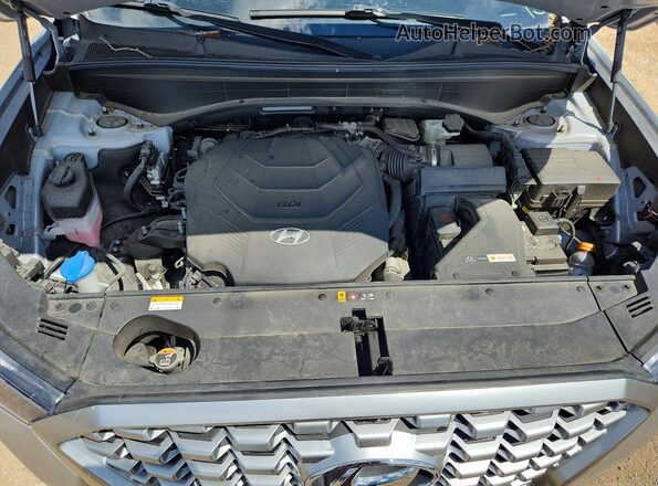 KM8R3DHE1MU302204 2021 HYUNDAI PALISADE Silver Շարժիչի բաժամունքի տեսք