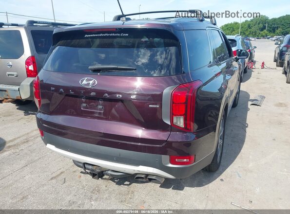 KM8R3DHE4MU172967 2021 HYUNDAI PALISADE Burgundy Tył prawy