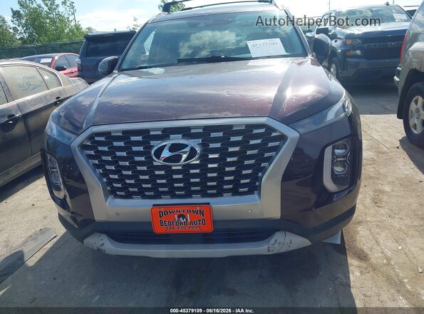 KM8R3DHE4MU172967 2021 HYUNDAI PALISADE Burgundy Widok zestawu wskaźników