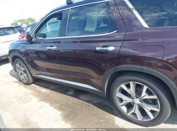 KM8R3DHE4MU172967 2021 HYUNDAI PALISADE Burgundy Widok wnętrza 360 stopni