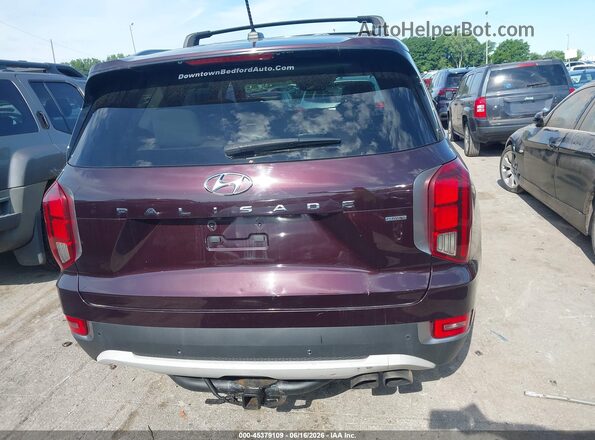 KM8R3DHE4MU172967 2021 HYUNDAI PALISADE Burgundy 