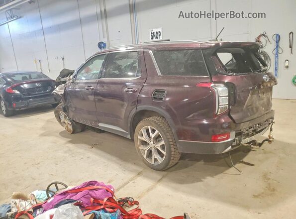 KM8R3DHE5LU054263 2020 HYUNDAI PALISADE Maroon Tył lewy