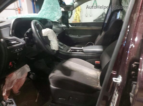 KM8R3DHE5LU054263 2020 HYUNDAI PALISADE Maroon Widok wnętrza z przodu